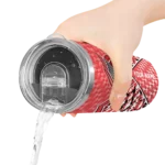 custom portland trail blazers monogram burst red white skinny tumbler best selling 1.webp