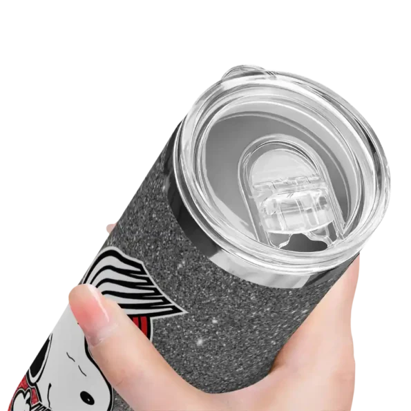 custom portland trail blazers snoopy attitude red skinny tumbler high quality.webp
