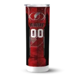 custom portland trail blazers stacked diamond red skinny tumbler best selling 1.webp