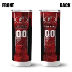 custom portland trail blazers stacked diamond red skinny tumbler best selling 1.webp