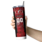 custom portland trail blazers stacked diamond red skinny tumbler best selling 1.webp