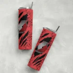 custom portland trail blazers star pop red black skinny tumbler best selling 1.webp