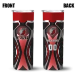 custom portland trail blazers superman emblem red black skinny tumbler best selling 1.webp