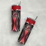 custom portland trail blazers superman emblem red black skinny tumbler best selling 1.webp