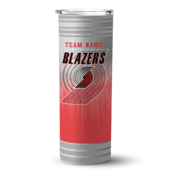 custom portland trail blazers swirl texture red skinny tumbler best selling 1.webp