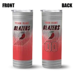 custom portland trail blazers swirl texture red skinny tumbler best selling 1.webp