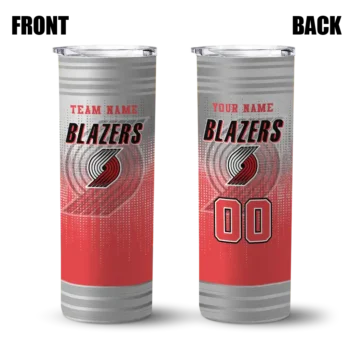 custom portland trail blazers swirl texture red skinny tumbler fashion forward 1.webp