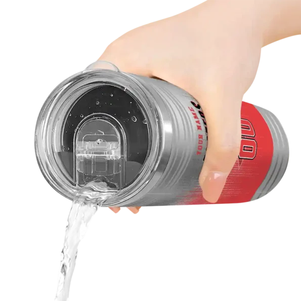 custom portland trail blazers swirl texture red skinny tumbler latest model.webp
