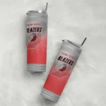 custom portland trail blazers swirl texture red skinny tumbler best selling 1.webp