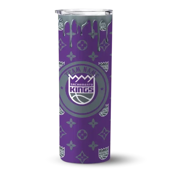 custom sacramento kings camo streak purple skinny tumbler best selling.webp