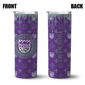 custom sacramento kings camo streak purple skinny tumbler fashion forward.webp