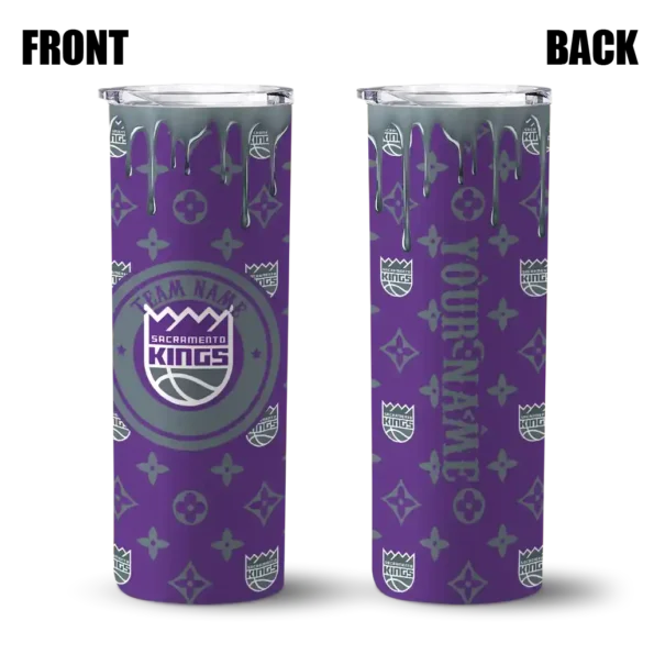 custom sacramento kings camo streak purple skinny tumbler fashion forward.webp