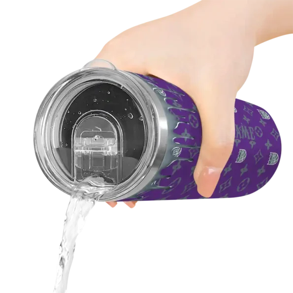custom sacramento kings camo streak purple skinny tumbler latest model.webp