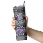 custom sacramento kings chevron v purple gray skinny tumbler best selling 1.webp