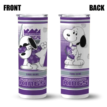 custom sacramento kings snoopy dog purple white skinny tumbler fashion forward.webp