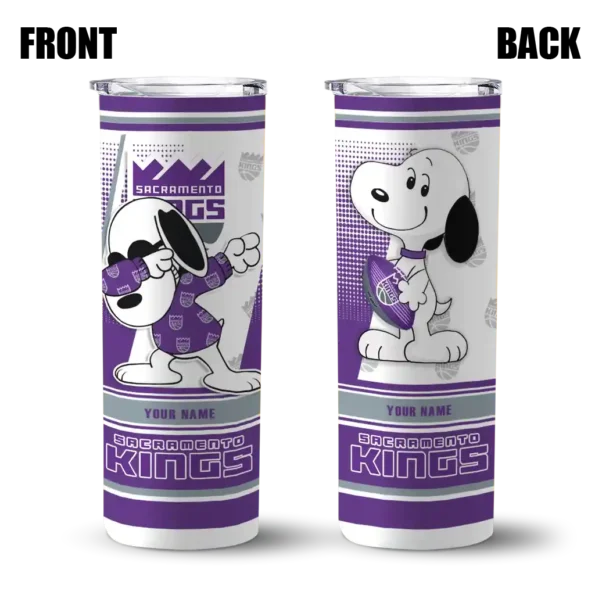 custom sacramento kings snoopy dog purple white skinny tumbler fashion forward.webp