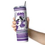 custom sacramento kings snoopy dog purple white skinny tumbler best selling 1.webp