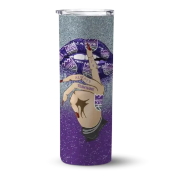 custom sacramento kings sparkle lips purple skinny tumbler best selling 1.webp