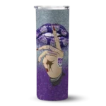 custom sacramento kings sparkle lips purple skinny tumbler best selling.webp