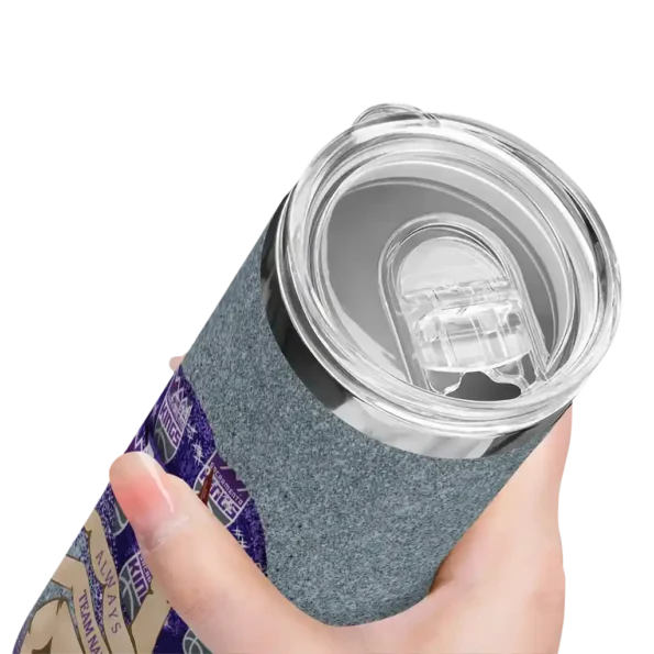 custom sacramento kings sparkle lips purple skinny tumbler high quality.webp