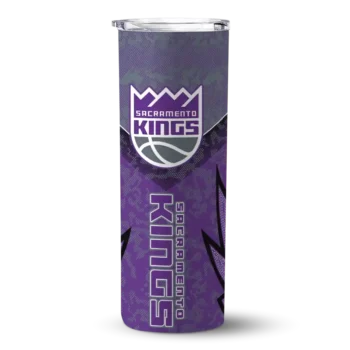 custom sacramento kings spiral burst print purple skinny tumbler best selling.webp