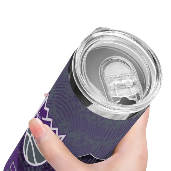 custom sacramento kings spiral burst print purple skinny tumbler high quality.webp
