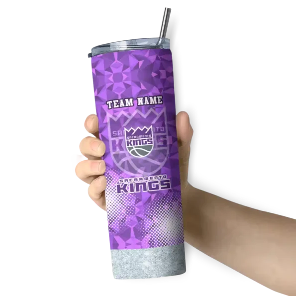 custom sacramento kings starburst tiles purple skinny tumbler premium grade.webp