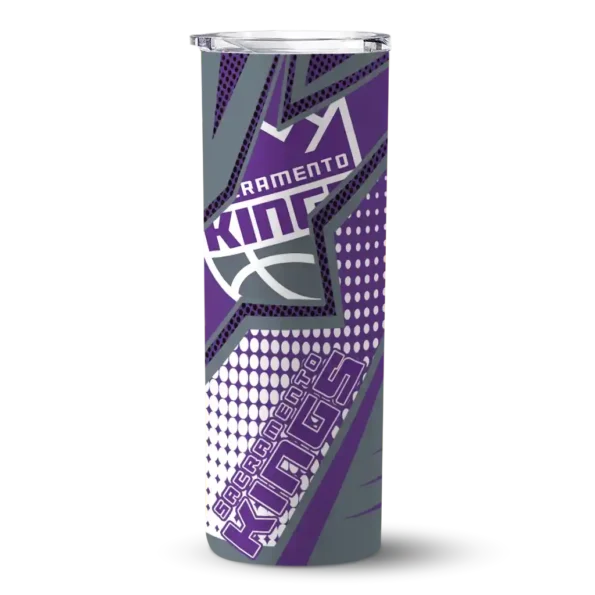 custom sacramento kings web stripes purple white skinny tumbler best selling.webp