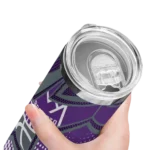 custom sacramento kings web stripes purple white skinny tumbler best selling 1.webp