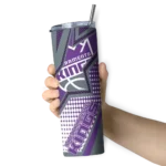 custom sacramento kings web stripes purple white skinny tumbler best selling 1.webp