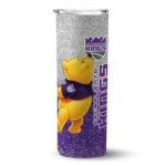 custom sacramento kings winnie the pooh purple gray skinny tumbler best selling.webp