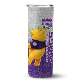 custom sacramento kings winnie the pooh purple gray skinny tumbler best selling.webp