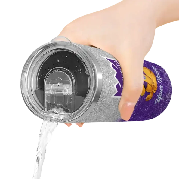 custom sacramento kings winnie the pooh purple gray skinny tumbler latest model.webp