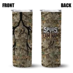 custom san antonio spurs antler flow camo skinny tumbler best selling 1.webp