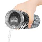 custom san antonio spurs chevron stripes silver skinny tumbler best selling 1.webp