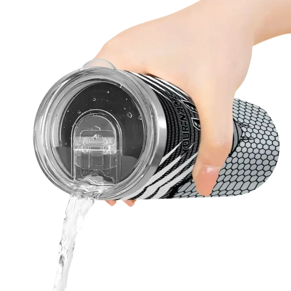 custom san antonio spurs chevron stripes silver skinny tumbler latest model.webp