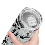custom san antonio spurs claw marks silver white skinny tumbler best selling 1.webp