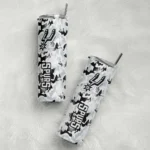 custom san antonio spurs claw marks silver white skinny tumbler best selling 1.webp