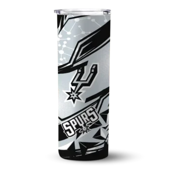 custom san antonio spurs helmet clash silver skinny tumbler best selling 1.webp