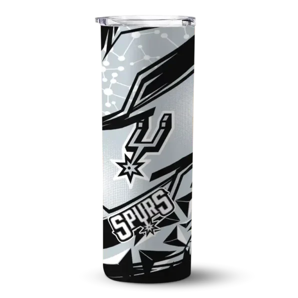 custom san antonio spurs helmet clash silver skinny tumbler best selling 1.webp