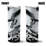custom san antonio spurs helmet clash silver skinny tumbler best selling 1.webp