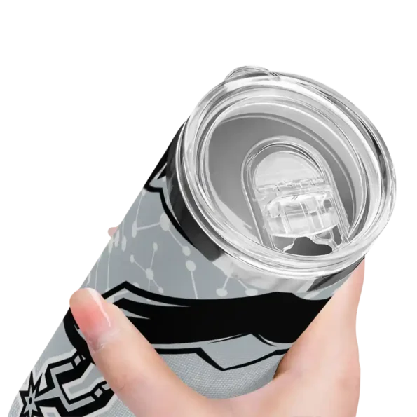 custom san antonio spurs helmet clash silver skinny tumbler high quality.webp