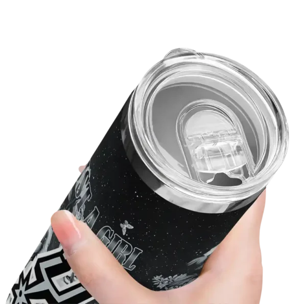 custom san antonio spurs rose romance silver black skinny tumbler high quality.webp