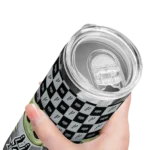 custom san antonio spurs yoda cozy silver black skinny tumbler best selling 1.webp
