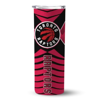custom toronto raptors camo texture red skinny tumbler best selling 1.webp