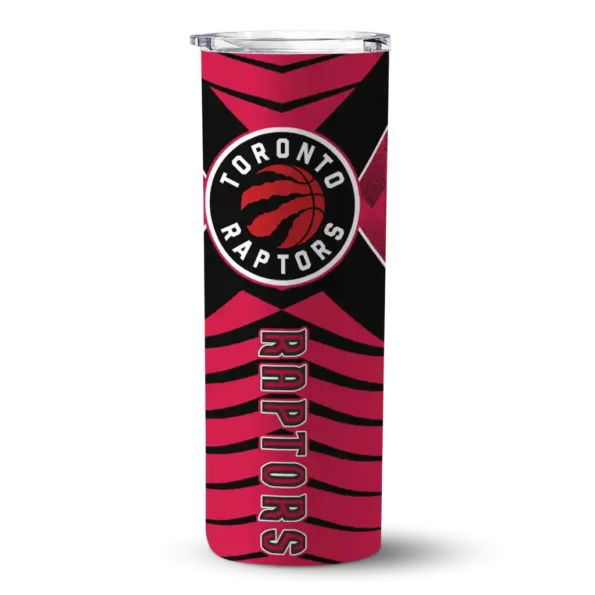 custom toronto raptors camo texture red skinny tumbler best selling 1.webp