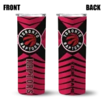 custom toronto raptors camo texture red skinny tumbler best selling 1.webp