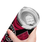 custom toronto raptors camo texture red skinny tumbler best selling 1.webp