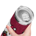 custom toronto raptors hello kitty red black skinny tumbler best selling 1.webp