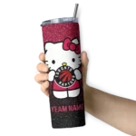 custom toronto raptors hello kitty red black skinny tumbler best selling 1.webp